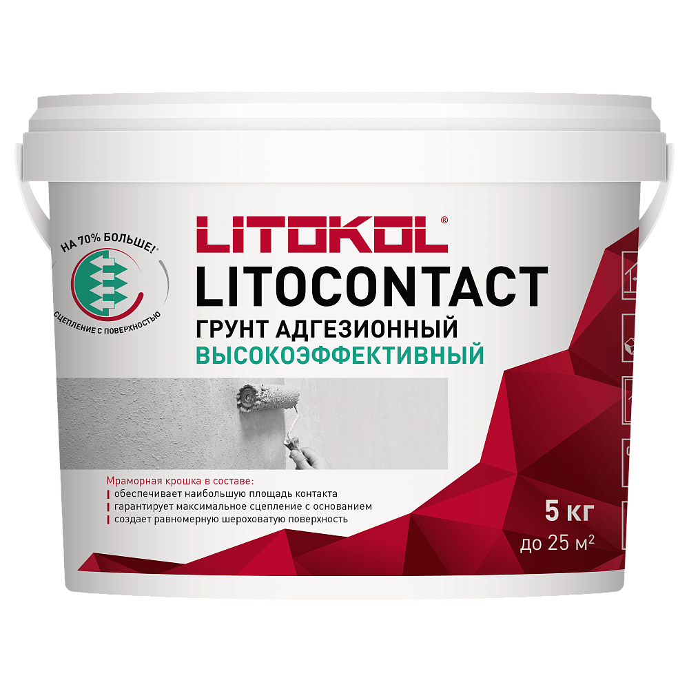 ЛИТОКОНТАКТ / LITOCONTACT грунтовка адгезионная 5кг  в Коврове