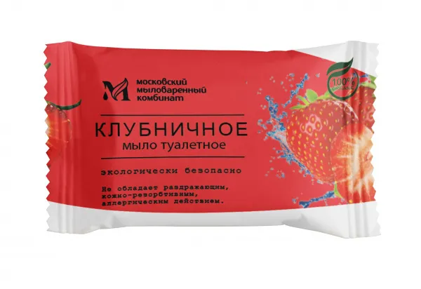 Мыло 100 гр (80 шт/кор) "клубничное, лимонное,ежевика " Ординарное  в Коврове