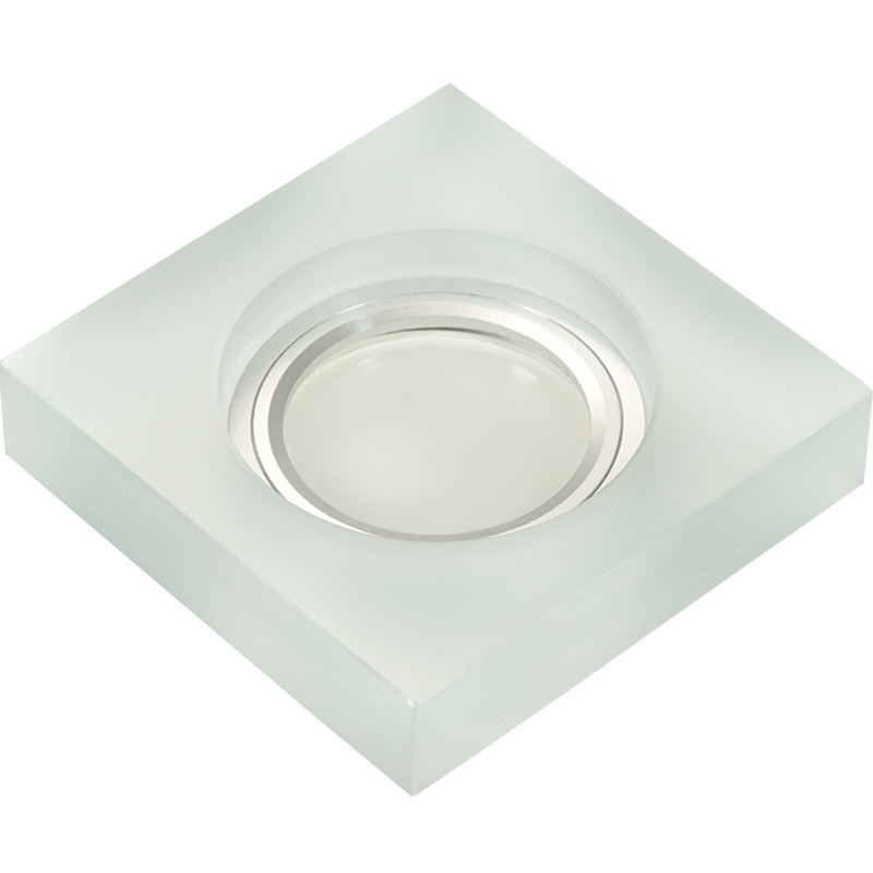 DLS-L111 GU5.3 CHROME/MATT CLEAR Светильник декоративный встраиваемый, серия Luciole. Квадратный ххх  в Коврове