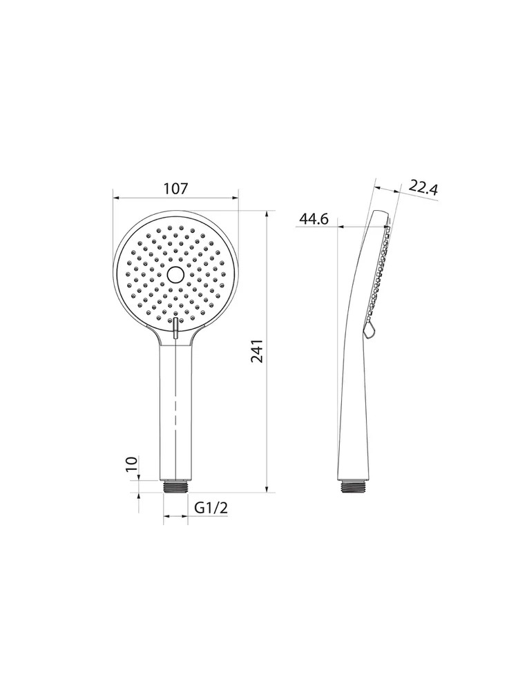 Лейка для душа, белая матовая, IDDIS Ray RAY3F0Wi18  в Коврове