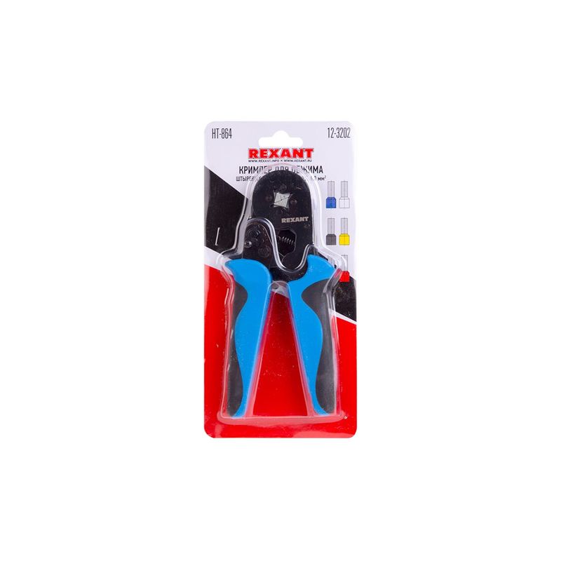 12-3202 Кримпер REXANT HT-864 для обжима штыревых наконечников 0.25-6.0 мм²  в Коврове