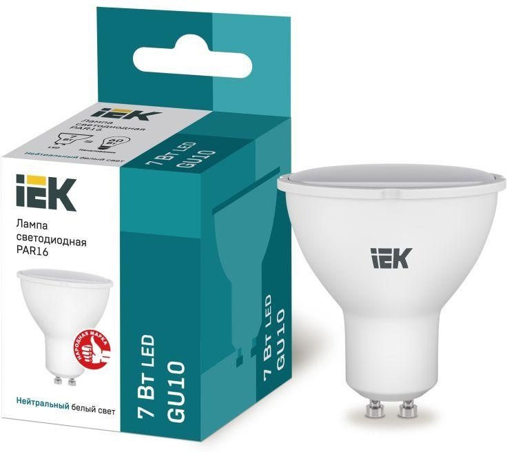 Лампа светодиодная LED 7вт 230в GU10 белый ECO (IEK)  в Коврове