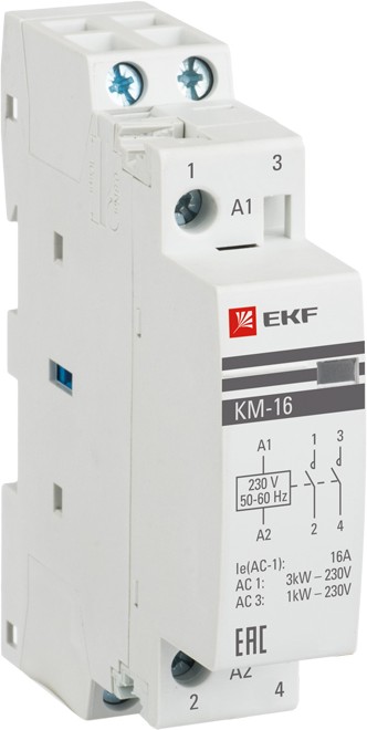 Контактор km-1-20-11 КМ 20А NО+NC (1 мод.) EKF  в Коврове