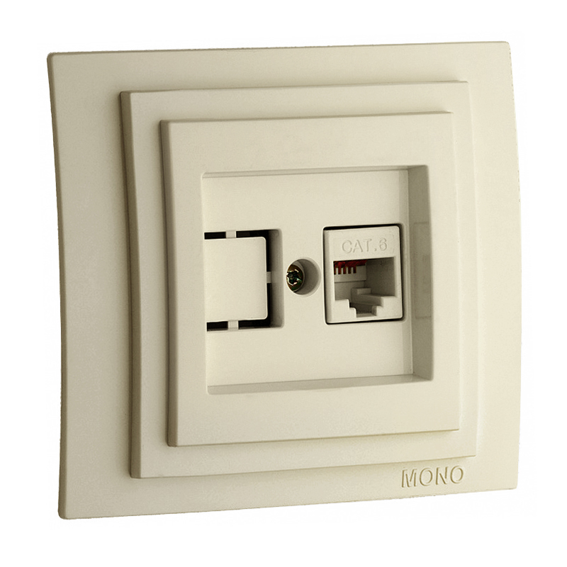 MONO Larıssa Розетка Комп. (Rj45 Cat 6)  Крем	  в Коврове