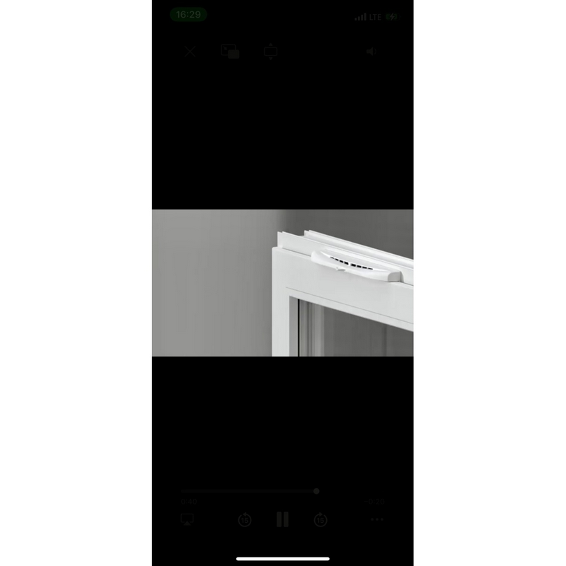 WV350 White, Оконный проветриватель WV регулируемый с фильтром 350 пластик белый  в Коврове