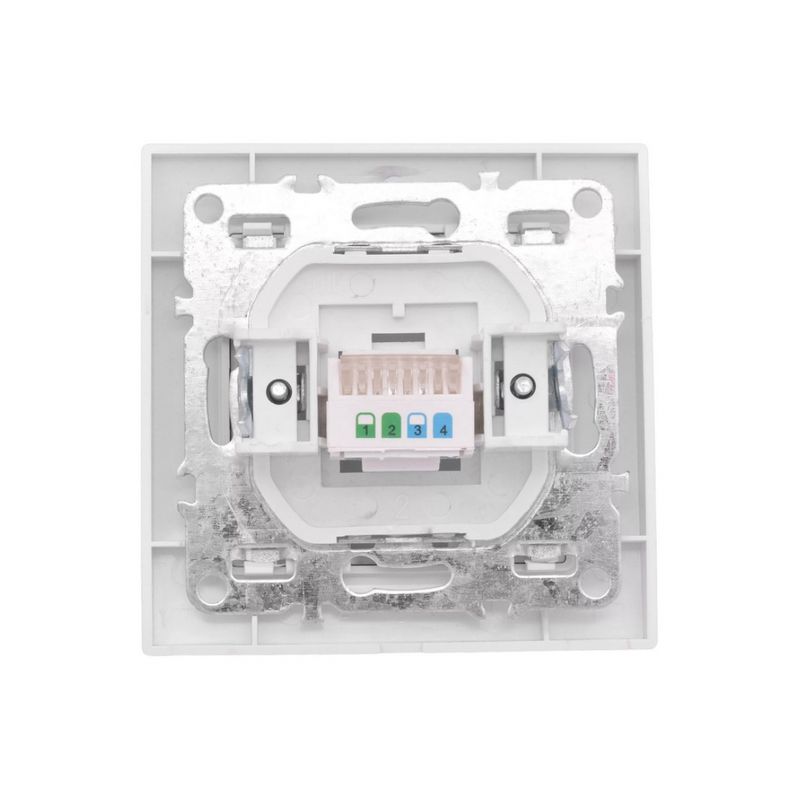 Минск Розетка RJ-45 1-местная СП  белая EKF  в Коврове