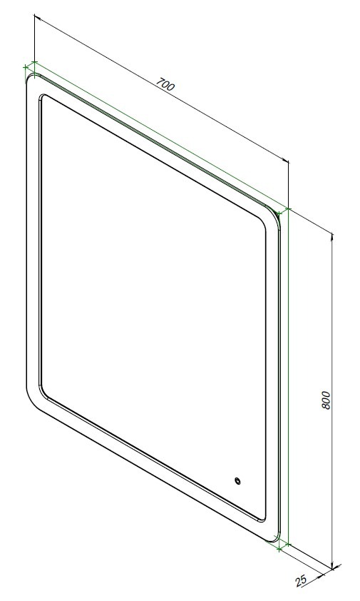 Зеркало Ирис 70х80 LED (326444)  в Коврове