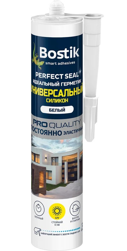 РАСПРОДАЖА Bostik Герметик Perfect Seal Универсальный силиконовый БЕЛЫЙ 280 мл 8516  в Коврове