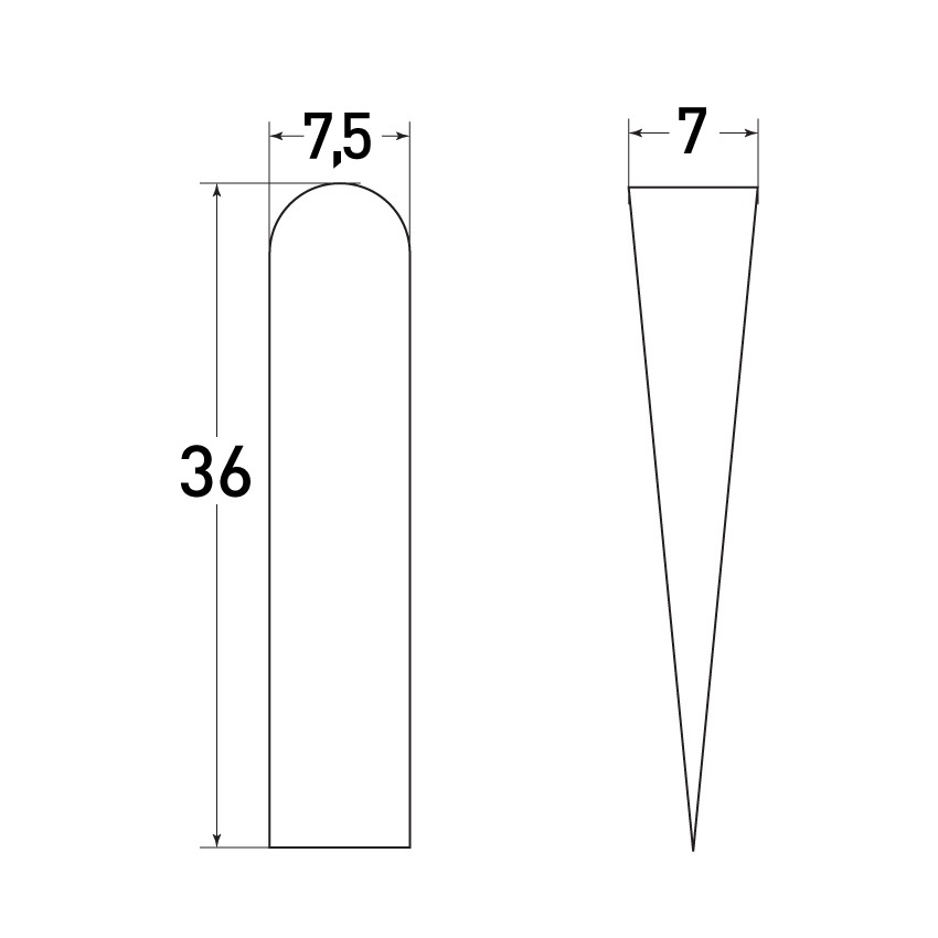 47-1-002 Клинья пластм.большие (50шт) 38*7мм     в Коврове