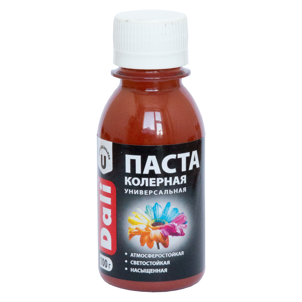 Паста "DALI" колерная  0,1 кг красно-коричневый 1/8  в Коврове