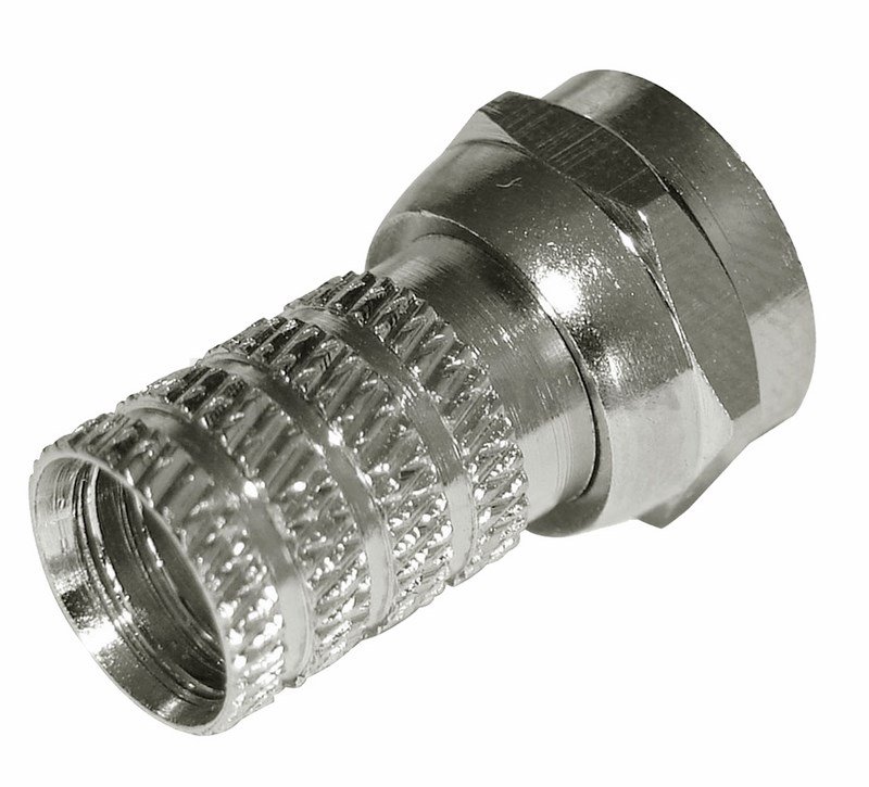 F-разъем RG-6,  L=19 мм,  цинк (AB)  PROconnect (20шт в пакете) ВЫПИС по 20шт 05-4003-4   в Коврове