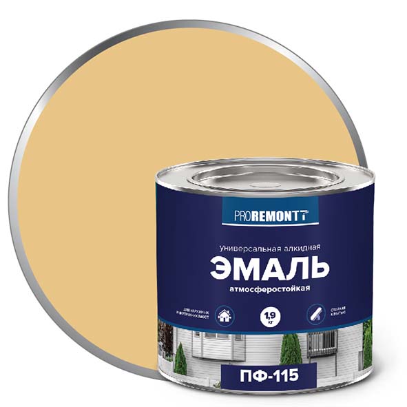 Эмаль ПФ-115 "PROREMONT"   1.9  кг бежевый 3/264  в Коврове