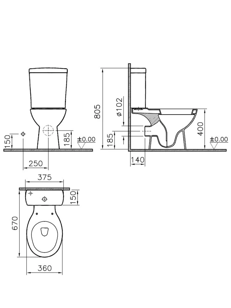 Унитаз Vitra Sturm 9754B003-7214  в Коврове