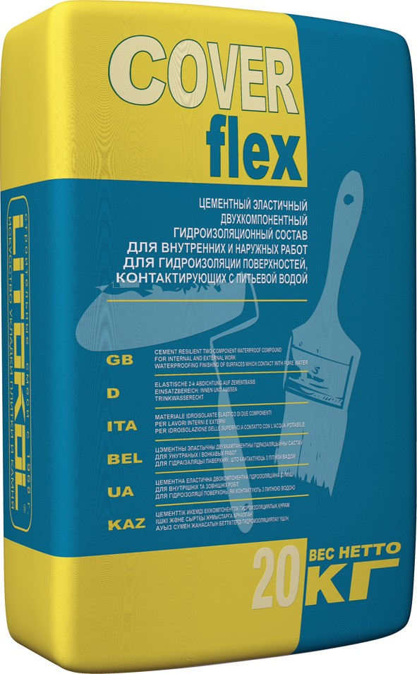 КОВЕРФЛЕКС / COVERFLEX комп. A(порошок в мешке)- гидроизоляция  20 кг  в Коврове