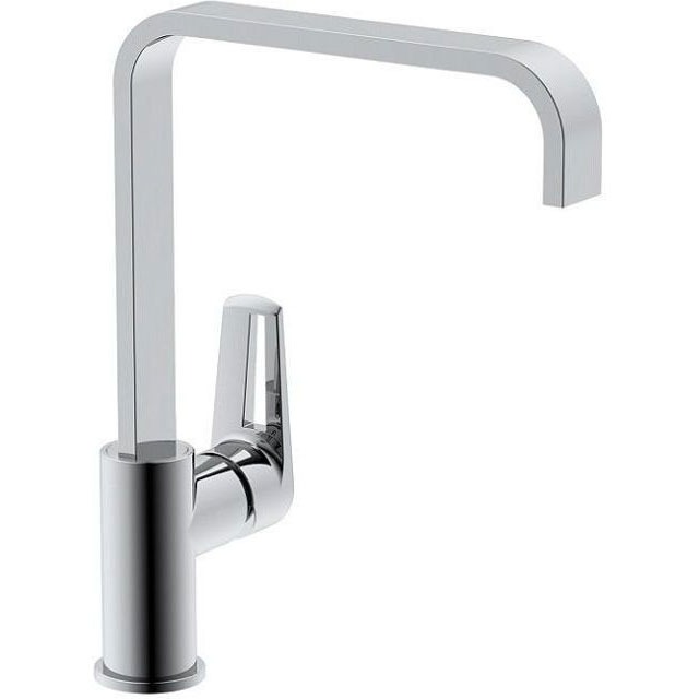 *Смеситель для кухни высокий, хром Aquanet Logic (216766) AF320-41C  в Коврове