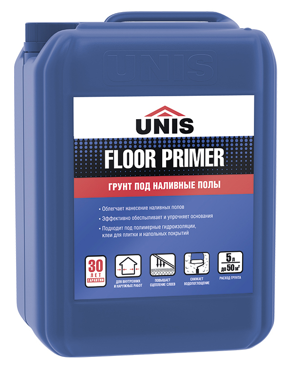 Грунт под наливные полы Floor primer UNIS 5 л  в Коврове