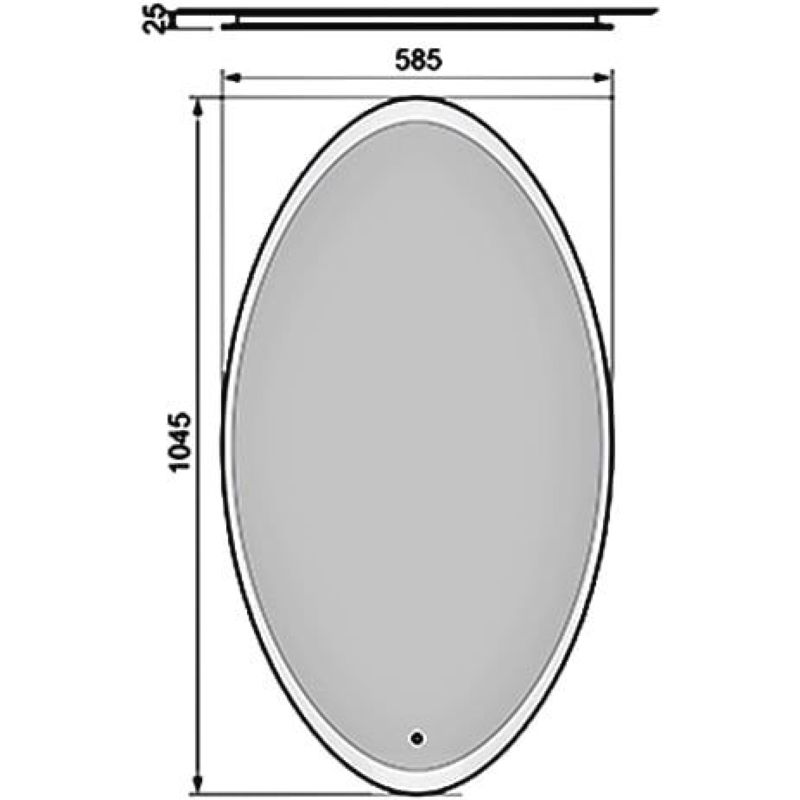 *Зеркало Luna 60  в Коврове