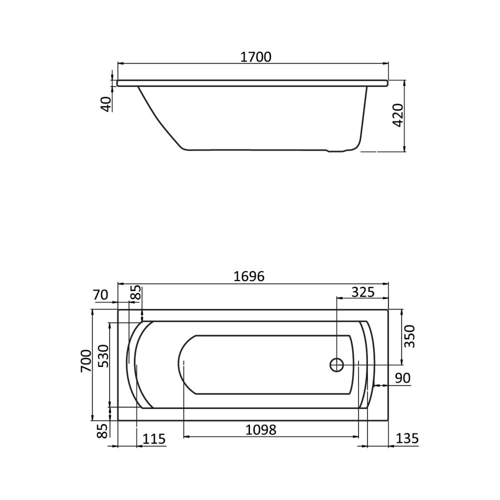 Santek ванна на раме Монако 170x70+с/п  1WH111979  в Коврове
