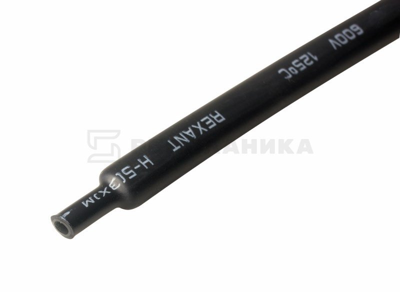 21-2008 Термоусадка клеевая 12.0 / 4.0мм (3:1) 1м  черная  REXANT (в упаковке 10шт)  в Коврове
