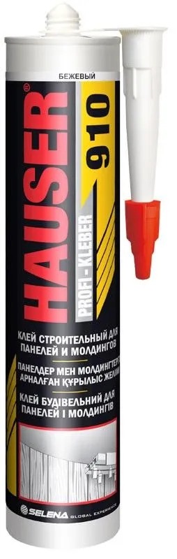 Клей строительный для панелей и молдингов Hauser 910 бежевый, 260 мл  (0647)  в Коврове