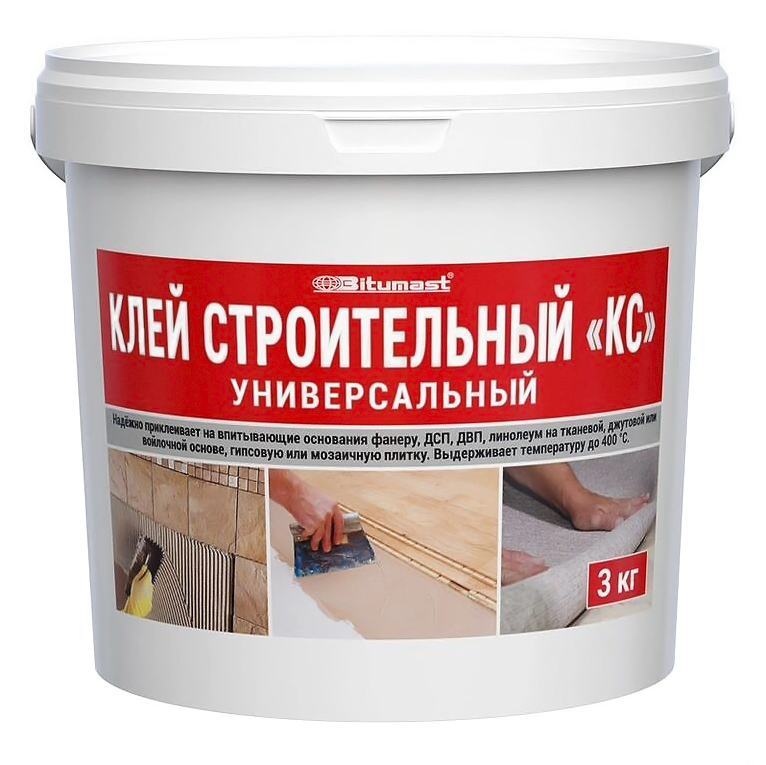 Клей строительный КС 3 кг Bitumast /6  в Коврове
