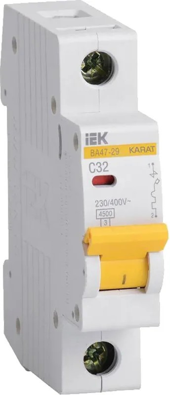 Выключатель автоматический 1P 32А C ВА47-29 4.5кА IEK  в Коврове