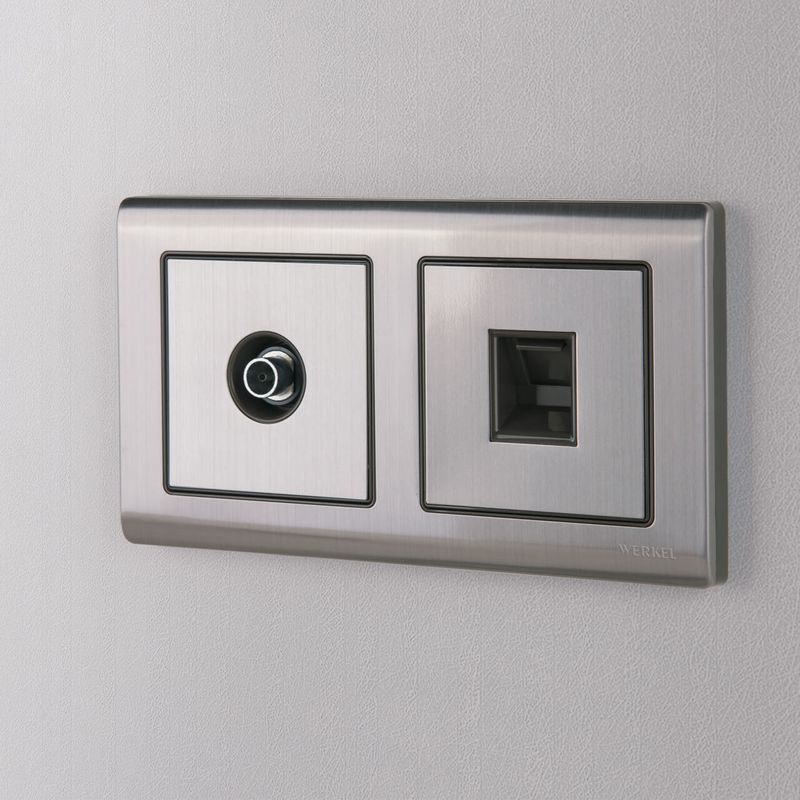 Розетка Ethernet RJ-45 (глянцевый никель) W1181002  в Коврове