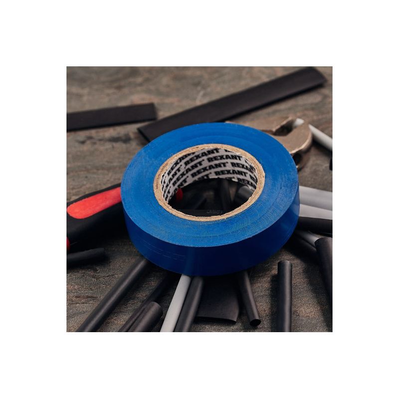 KR-09-2205 Изолента ПВХ KRANZ 0.13х19 мм, 25 м, синяя (5 шт./уп.)  в Коврове