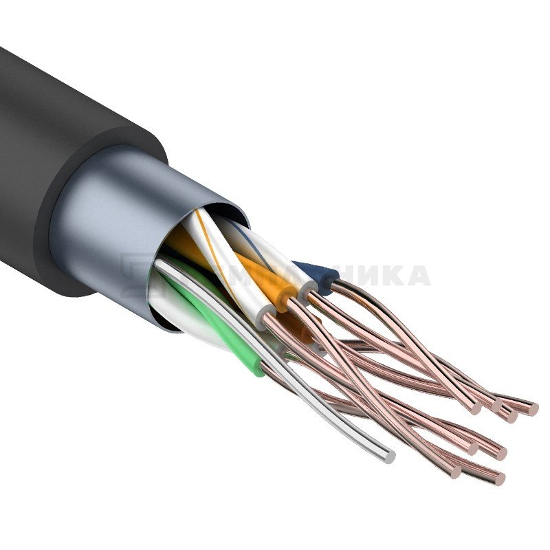 Кабель наружный FTP 4PR 24AWG, CAT5e (OUTDOOR) (бухта 305 м) REXANT 01-0146   в Коврове