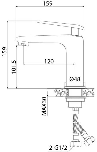 016903 Смеситель умыв. IDDIS Dash D35 высокий  в Коврове