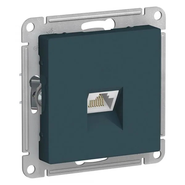 Розетка ATLASDESIGN компьютерная RJ45 механизм изумруд ATN000883  в Коврове