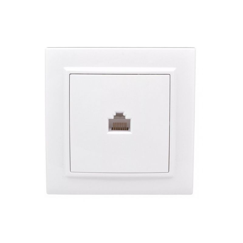Минск Розетка RJ-45 1-местная СП  белая EKF  в Коврове