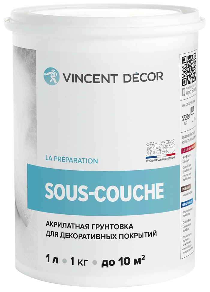 Су-Куш Vincent Decor Грунтовка  1,0 л  в Коврове