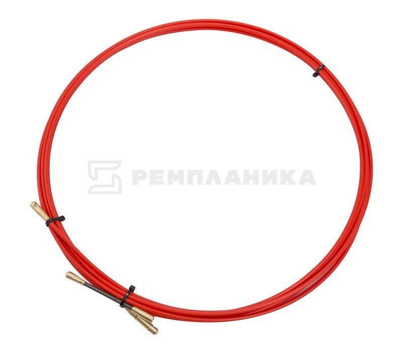 47-1005 Протяжка кабельная (мини УЗК в бухте), стеклопруток, d=3,5мм, 5м КРАСНАЯ  в Коврове