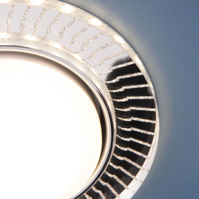 Встраиваемый точечный светильник с LED подсветкой 3033 GX53 CL/SL прозрачный/серебро  в Коврове