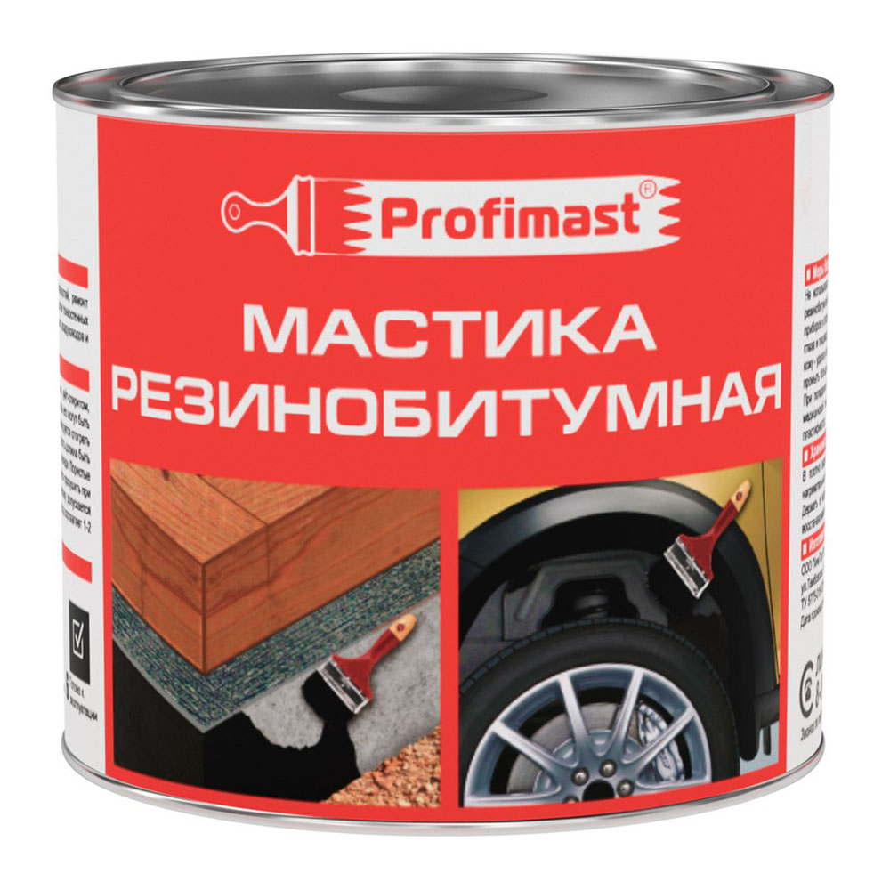 Мастика резинобитумная 2л/1,8кг/6 Profimast  в Коврове