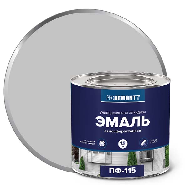Эмаль ПФ-115 "PROREMONT"   1.9 кг серый RAL 7004 3/264  в Коврове