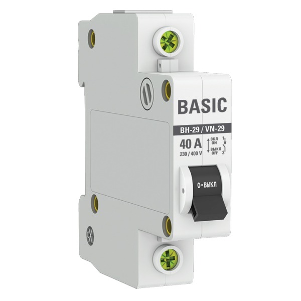 Выключатель нагрузки 1P 40А ВН-29 EKF Basic  в Коврове