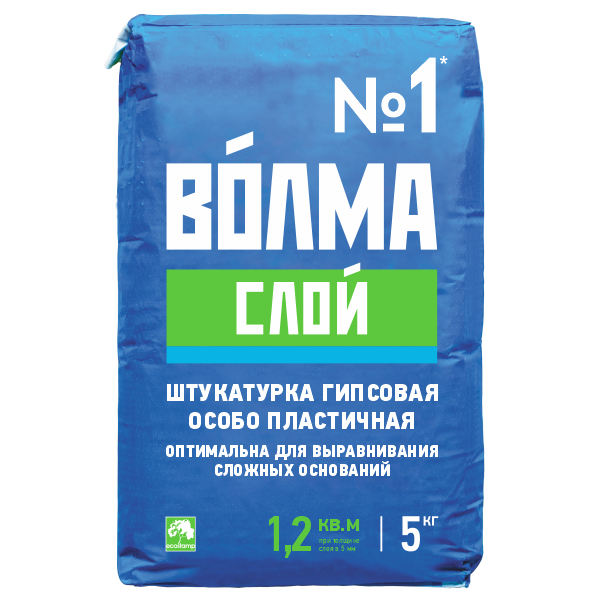 Штукатурка гипсовая "ВОЛМА СЛОЙ"  5 кг  4/80  в Коврове