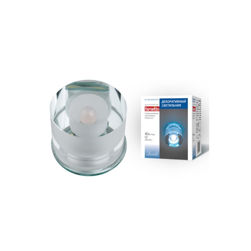 DLS-L114 G9 GLASSY/CLEAR Светильник декоративный встраиваемый, серия Luciole цоколь G9 ххх  в Коврове