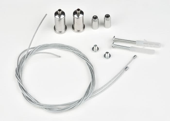 UFL-H02 SILVER 100 POLYBAG Комплект крепления для подвесного монтажа накладных светильников. Два тро  в Коврове