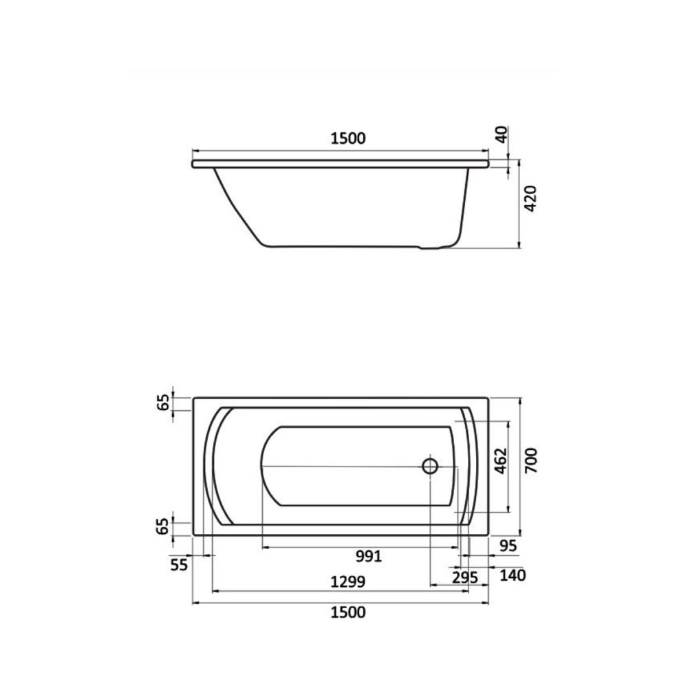 Santek ванна на раме Монако 150x70+с/п (1WH111976)  в Коврове