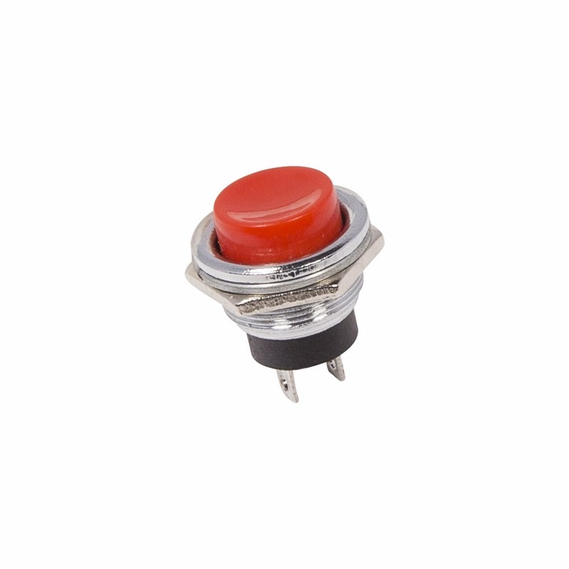 36-3351 Выключатель-кнопка  металл 250V 2А (2с) (ON)-OFF  Ø16.2  красная  REXANT  в Коврове