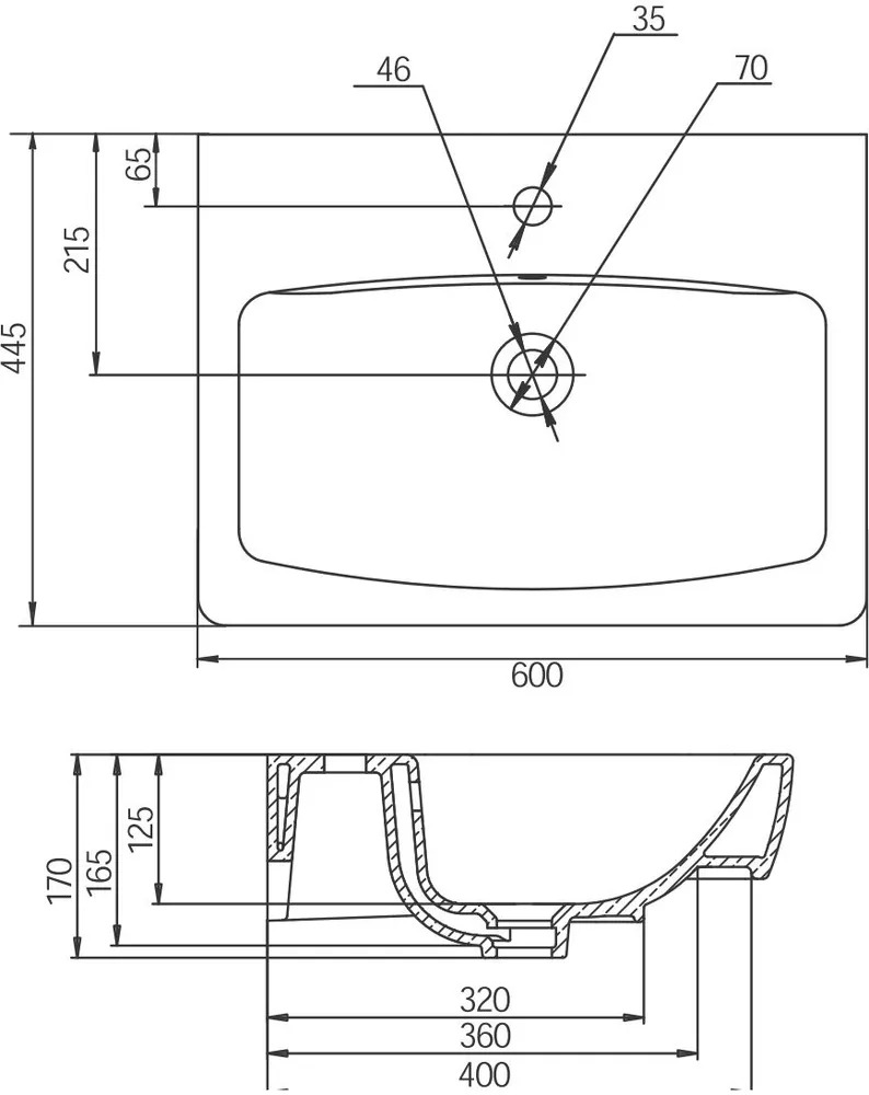 Раковина Нео 60 AQUA-TON  1WH302186  в Коврове