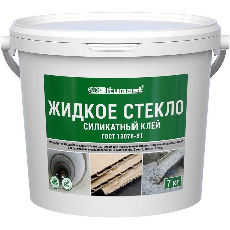 Жидкое стекло 7 кг Bitumast   в Коврове
