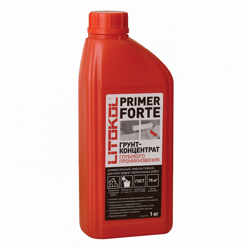 ПРАЙМЕР ФОРТЕ / PRIMER FORTE Грунт-концентрат глубокого проникновения 1 кг  в Коврове