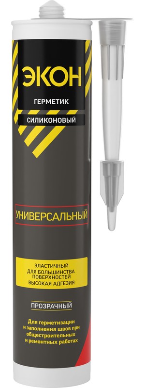 Герметик универсальный ЭКОН Прозрачный 280 мл  /12  в Коврове