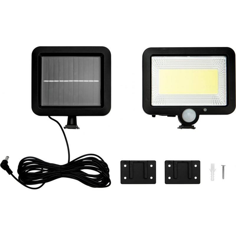 602-1002 Прожектор NEW AGE LED COB Lamper 15 Вт 6500 K IP65 3 реж, вын. солн пан 5 м, датч движ,осв  в Коврове