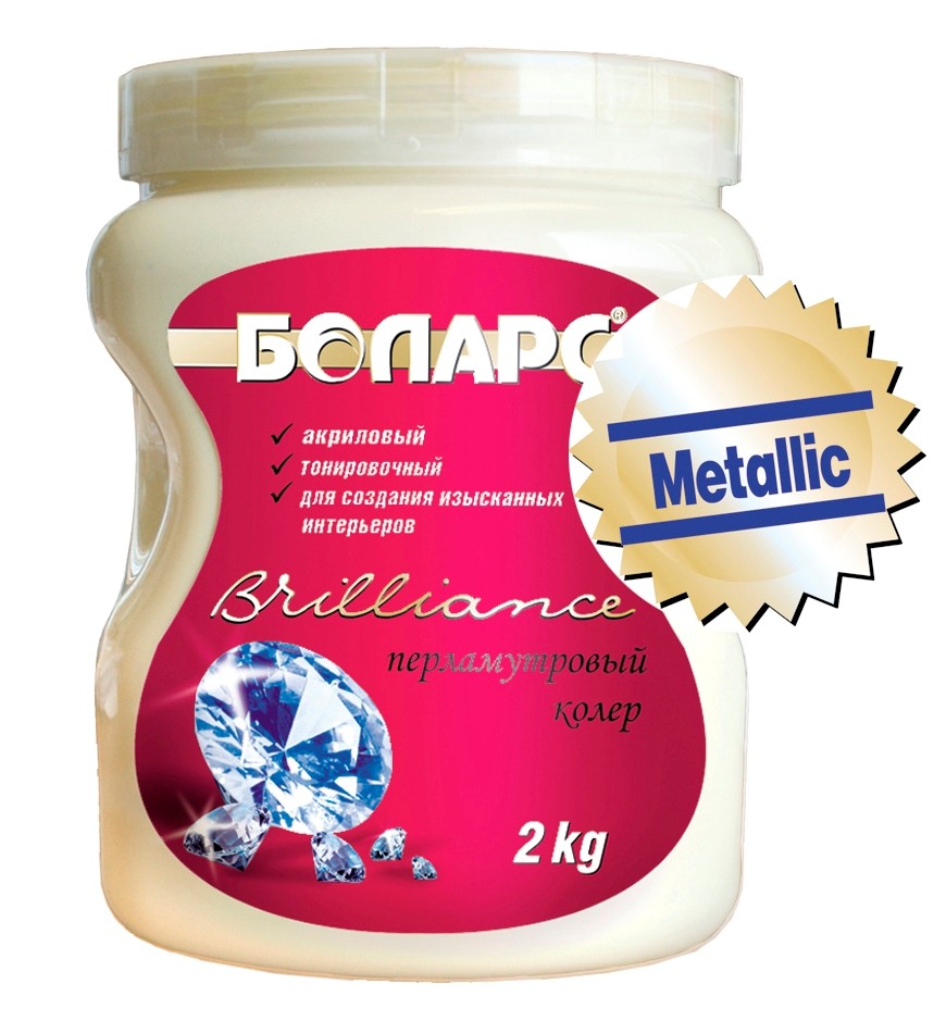 Краска Vavilon-Briliance Металлик (М010 серебро)  2 кг (Основа)  в Коврове