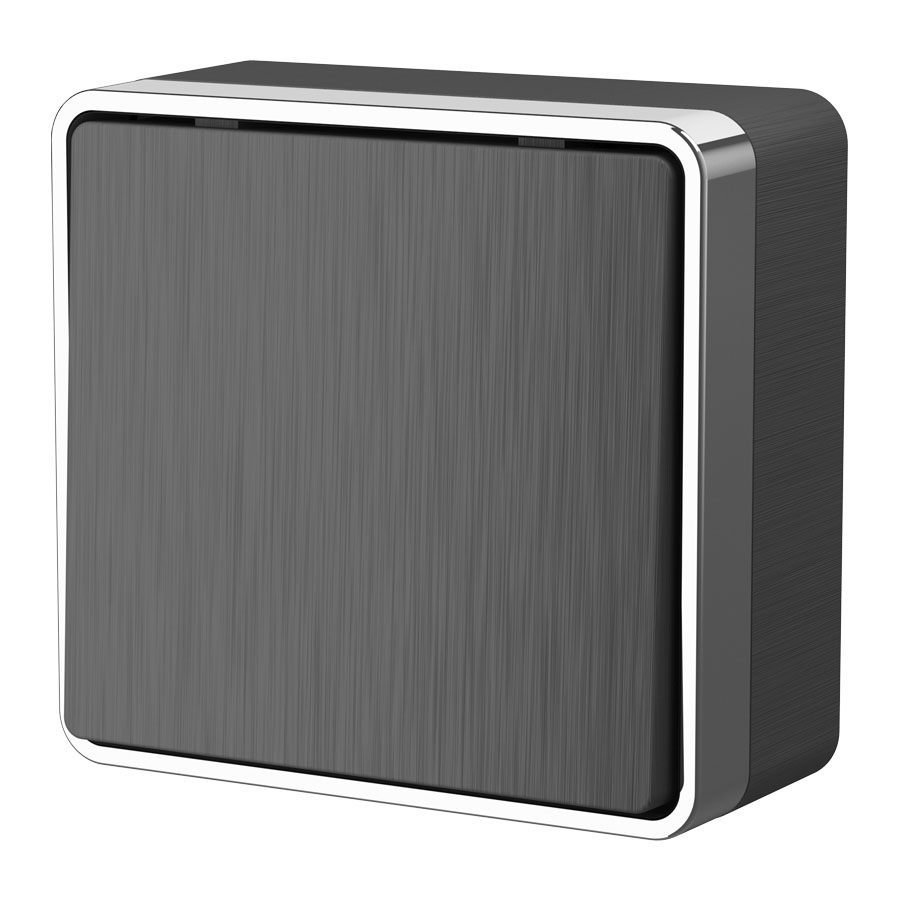 Выключатель одноклавишный Gallant (графит рифленый) W5010004  в Коврове